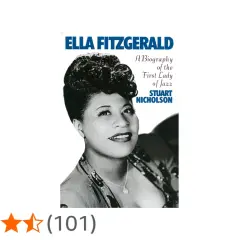 Ella Fitzgerald, wokalistka jazzowa, na okładce biografii "First Lady of Jazz".