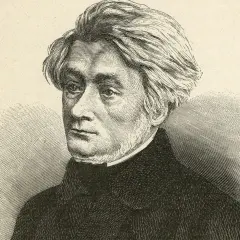 Portret mężczyzny w czarnym stroju, przypominający ilustrację do ballady alpuhara.